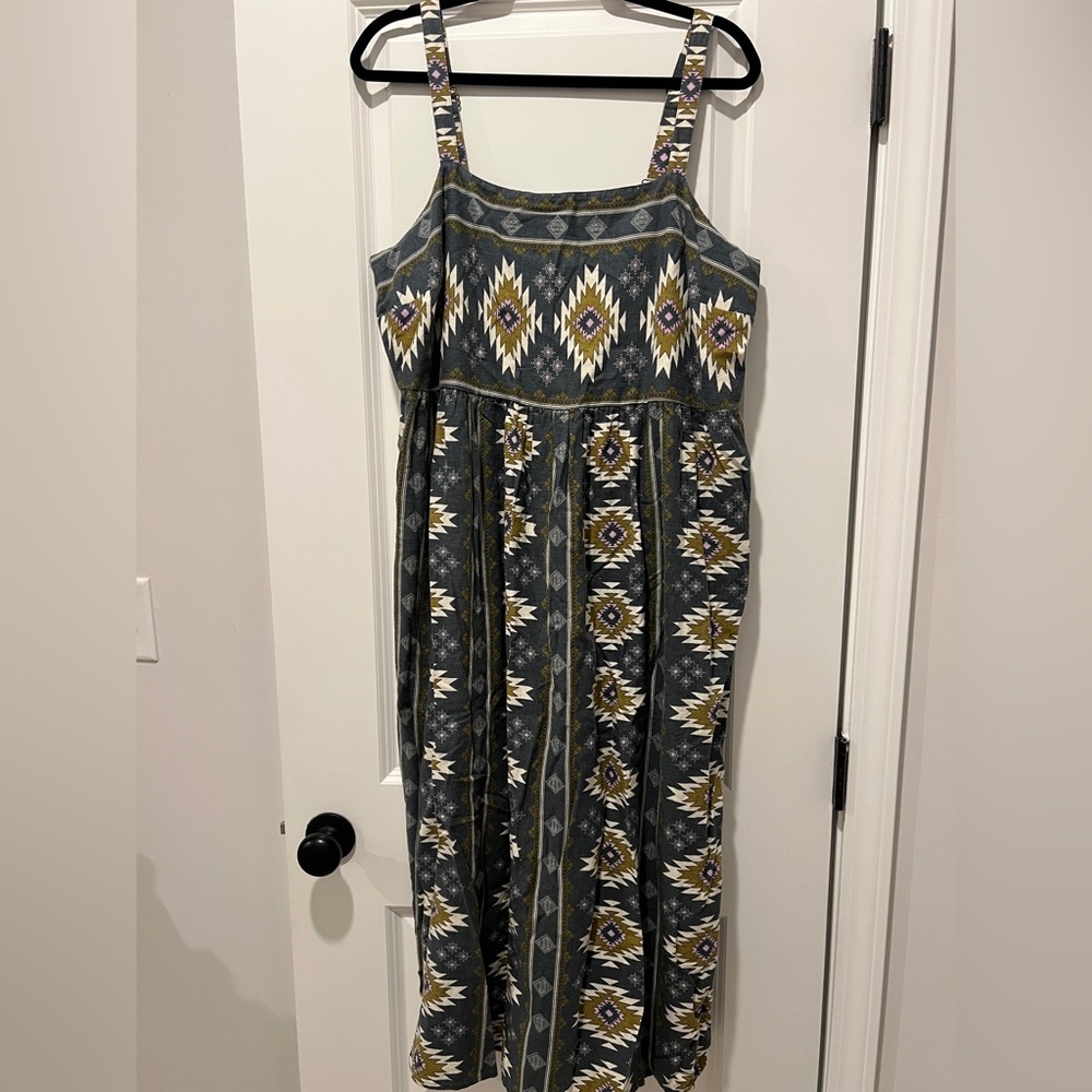 Sonoma printed vintage style dress xl